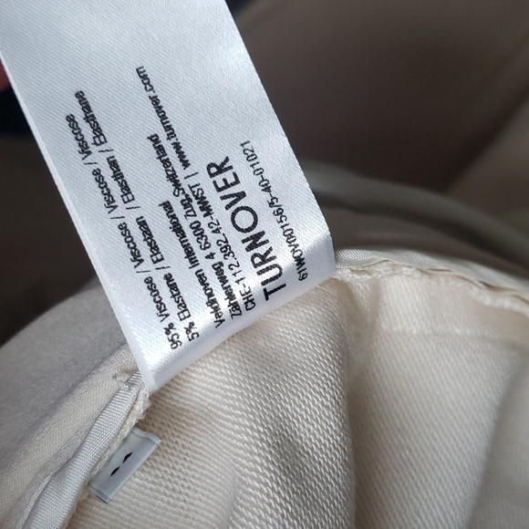Turnover Cream Trousers - Picture 8 of 8